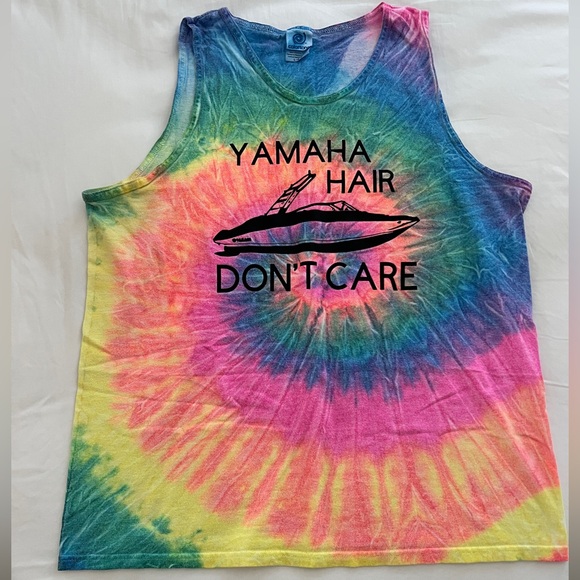Yamaha Tops - Tie-Dye Tank Top - Yamaha Hair Don’t Care - Size L